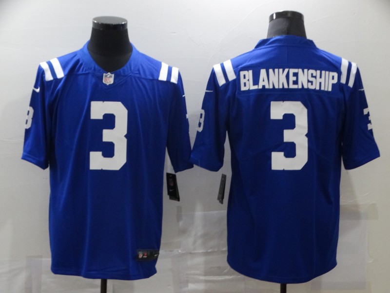 Men's Indianapolis Colts Rodrigo Blankenship #3 Blue Jersey